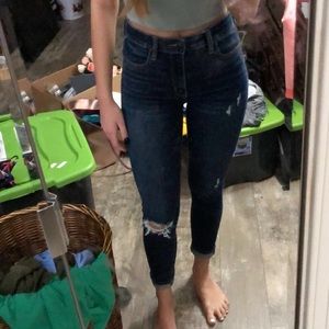 dark wash denim jegging